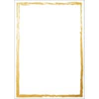 Sigel Briefpapier mit Motiv Golden Frame Weiss 50 Blatt