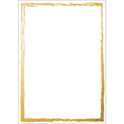 Papier à lettre Sigel Golden frame Blanc 50 unités