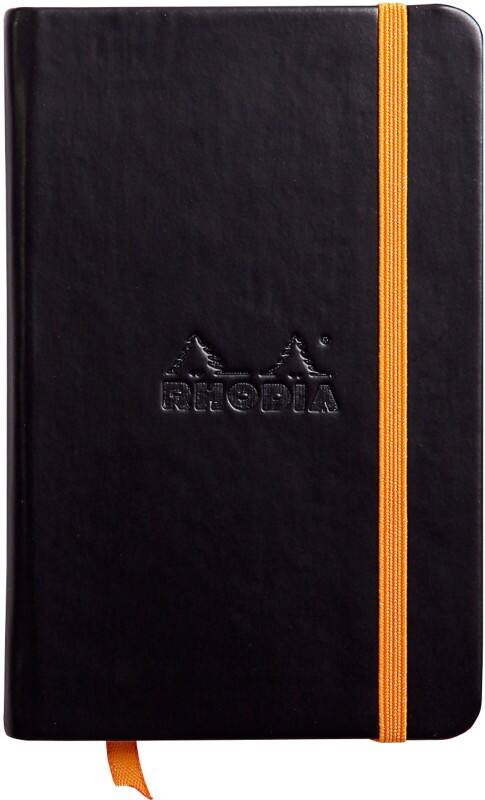 Cahier Rhodia A6 Ligné Reliure cousue PU (Polyuréthane) Dos cartonné Noir
