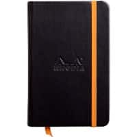 Cahier Clairefontaine 118642C A6 Portrait Ligné Broché PU Couverture rigide Noir Non perforé 96 feuilles