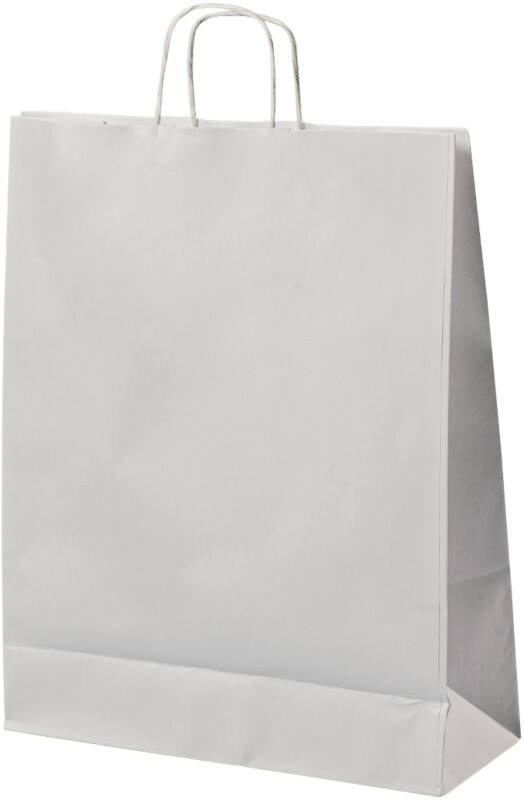 Sac en papier Poignée torsadée 320 x 120 x 410 mm 15,7 L Blanc 200 unités