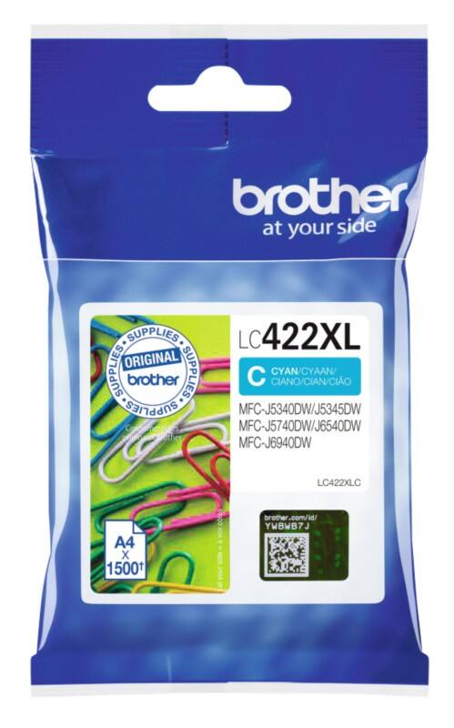 Brother LC422XL C Original Tintenkartusche Cyan