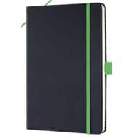 Sigel Conceptum Notizbuch Englisch DIN A5 Punktkariert Seitlich gebunden Perforiert 97 Seiten Kunststoff Hardback Schwarz, Grün