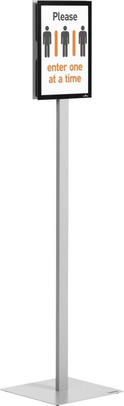 Présentoir sur pied DURABLE Info Stand Basic A4 Métal, Plastique Anthracite, Gris 501257