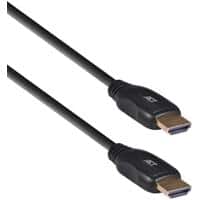 ACT HDMI-Videokabel HDMI-Stecker-zu-HDMI-Stecker AC3802 Schwarz 2500 mm