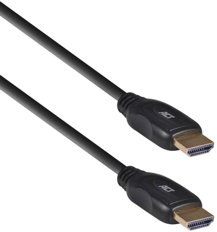 ACT HDMI-Videokabel HDMI-Stecker-zu-HDMI-Stecker AC3805 Schwarz 5000 mm