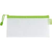 Kolma Reissverschlusstasche 08.190.22 C6 Reissverschluss EVA (PVC-frei) Transparent, Grün 5 Stück