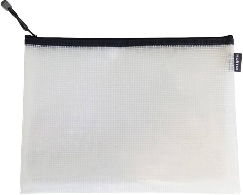 Kolma Reissverschlusstasche 08.192.25 A4 Reissverschluss EVA (PVC-frei) Transparent, Dunkelblau 5 Stück