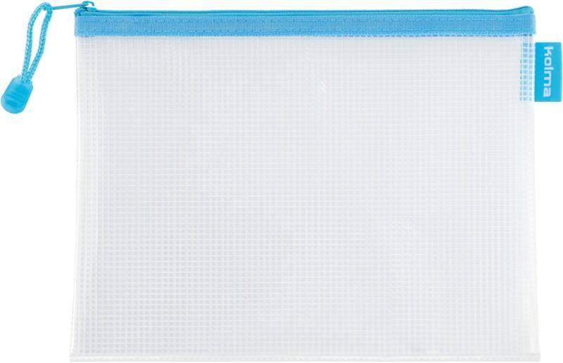 Pochette zip Kolma 08.191.39 Zip EVA (Éthylène-acétate de vinyle) 24,5 (l)0,4 (P)19 (H) cm Transparent, turquoise 5 Unités