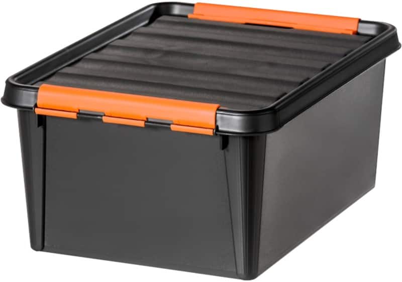 SmartStore Pro 15 Kunststoff Aufbewahrungsbox 14 L Schwarz, Orange 30 x 40 x 19 cm