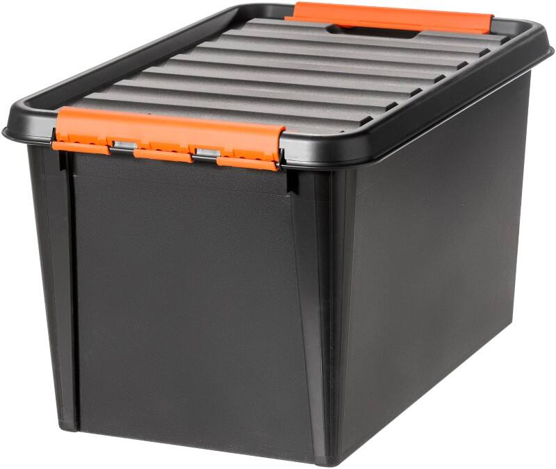 SmartStore Pro 45 Kunststoff Aufbewahrungsbox 50 L Schwarz, Orange 39 x 59 x 34 cm 4 Stück