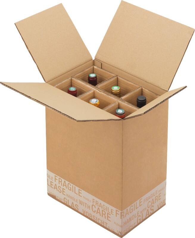 Carton pour bouteilles Raja Marron