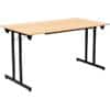 Table pliante Sodematub Rectangulaire Noir Bois Noir TPMU147 1'400 x 700 x 740 mm