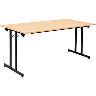 Table pliante Sodematub Rectangulaire Bois Noir TPMU168 1'600 x 800 x 740 mm