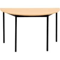 Table demi-cercle Sodematub Demi-cercle Noir Fer Noir 1200 x 600 x 740 mm