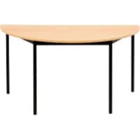 Table demi-cercle Sodematub Demi-cercle Noir Fer 140 x 700 x 740 mm