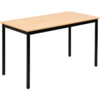 Table Sodematub Rectangulaire Noir Fer 140 x 700 x 740 mm
