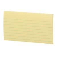 Notes adhésives Post-it 635CY 76 x 127 mm Lignées 100 Feuilles par bloc Jaune 12 unités