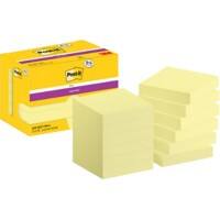 Post-it Super Sticky Haftnotizen 622-SSCY 47,6 x 47,6 mm 90 Blatt pro Block Gelb Quadratisch Unliniert 12 Stück (8 + 4 Gratis)