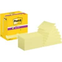 Z-Notes Super Sticky Post-it R350-12SSCY CY 76 x 127 mm 90 notes par bloc Jaune 12 unités