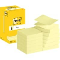 Post-it Sticky Z-Notes Haftnotizen R330-CY 76 x 76 mm 100 Blatt pro Block Gelb 12 Stück