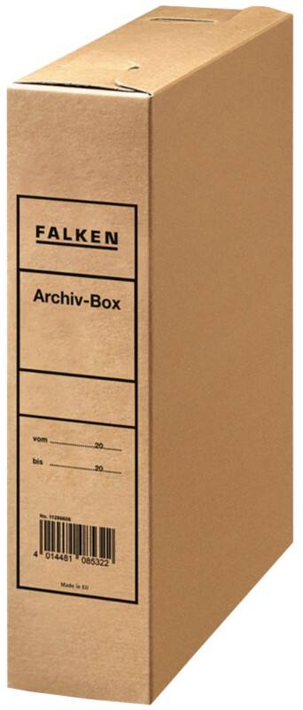 Falken Versandbox 11286713000F A4 Pappkarton 8 (B) x 30 (T) x 32 (H) cm Naturbraun  25 Stück