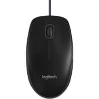 Logitech B100 Maus Kabelgebunden Schwarz