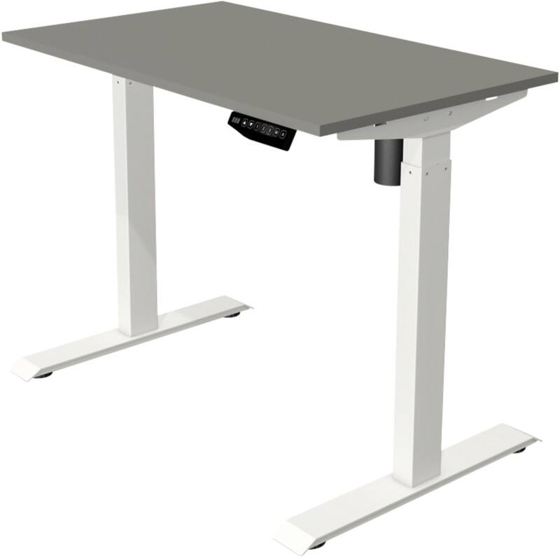 Bureau assis-debout Kerkmann Move 1 Hauteur ajustable électriquement Rectangulaire Graphite T-Pied 1000 (l) x 600 (p) x 1230 (h) mm Acier, Mélamine