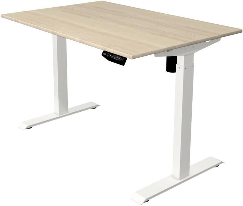 Kerkmann Move 1 Elektrisch Höhenverstellbar Sitz-Stehschreibtisch Rechteckig T-Fuss 1.200 (B) x 800 (T) x 1.230 (H) mm Melamin, Stahl