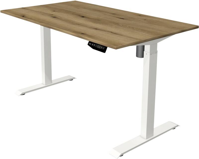 Bureau assis-debout Kerkmann Move 1 Hauteur ajustable électriquement Rectangulaire T-Pied 1400 (l) x 800 (p) x 1230 (h) mm Acier, Mélamine