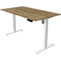 Kerkmann Move 1 Elektrisch Höhenverstellbar Sitz-Stehschreibtisch Rechteckig T-Fuss 1.400 (B) x 800 (T) x 1.230 (H) mm Melamin, Stahl
