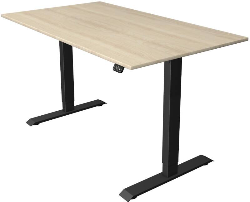 Kerkmann Move 1 Elektrisch Höhenverstellbar Sitz-Stehschreibtisch Rechteckig T-Fuss 1.600 (B) x 800 (T) x 1.230 (H) mm