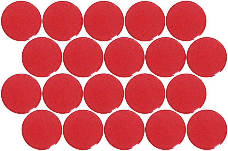 Maul MAULPro Whiteboard-Magnete Rot 2 kg Tragfähigkeit 33 mm 20 Stück