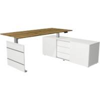 Bureau assis-debout Kerkmann Move 3 Tube T-Pied 1860 (l) x 1650 (p) x 1200 (h) mm