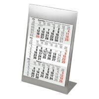 Calendrier M3TKM 2024 3 mois par page Métal, papier Blanc Allemand Non rechargeable