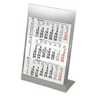 Calendrier M3TKM 2025 3 mois par page Métal, papier Blanc Allemand Non rechargeable