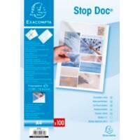 Pochettes coins Exacompta STOP DOC A4 Transparent PP 0,11 mm 100 unités