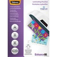 Pochettes de plastification Fellowes ImageLast A4 Brillant 80 microns Transparent 25 unités