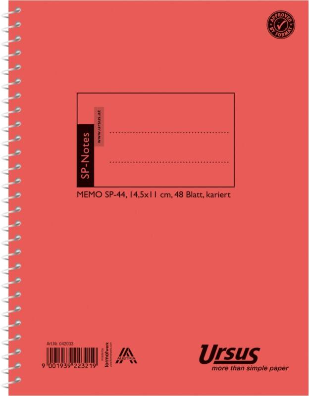 Bloc-notes à spirale Staufen Style Quadrillé Reliure en spirale Reliure latérale