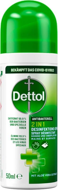 Spray désinfectant Dettol 2 IN 1 50 ml