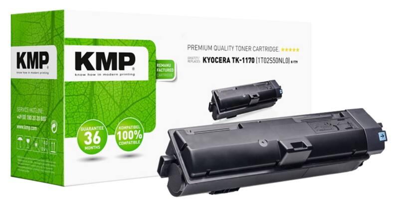 KMP TK-1170 Kompatibel Kyocera Tonerkartusche Schwarz   