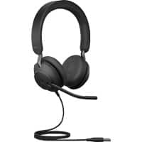 Jabra Evolve2 40 Headset Mit Kabel Stereo Über Kopf Geräuschunterdrückung USB Typ A Mit Mikrofon Schwarz