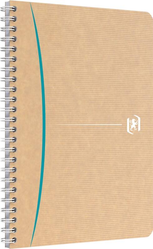 OXFORD Notizbuch A5 Liniert Doppeldraht Seitlich gebunden Hardback Braun 180 Seiten