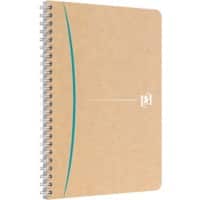 OXFORD Notizbuch A5 Liniert Doppeldraht Seitlich gebunden Hardback Braun 180 Seiten