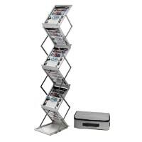 Présentoir à brochures Deflecto A4 Argenté 36100 275 (L) x 370 (P) x 1500 (H) mm