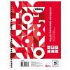 Viking Notizbuch DINA5+ Liniert Doppeldraht Seitlich gebunden Papier Softcover Rot Perforiert 160 Seiten 5 Stück