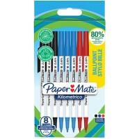 Papermate Kilometrico Kugelschreiber Farbig assortiert Mittel 0.7 mm 8 Stück