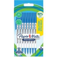 Papermate Kilometrico Kugelschreiber Medium Blau 8 Stück