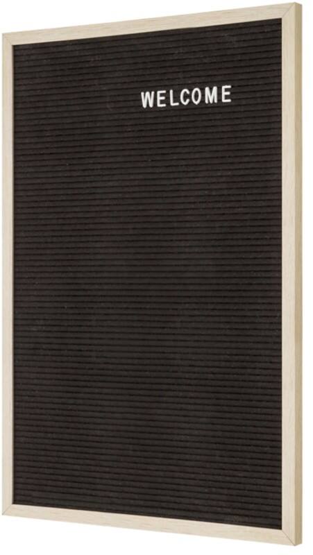 Tableau à lettres Showdown Montage mural 40 x 60 cm (l x h) Noir