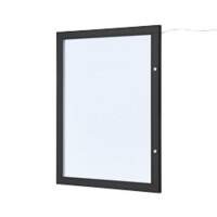 Porte-affiche SHOWDOWN Magnétique A4 Montage mural Verrouillable 50,5 (l) x 67,9 (H) cm Noir